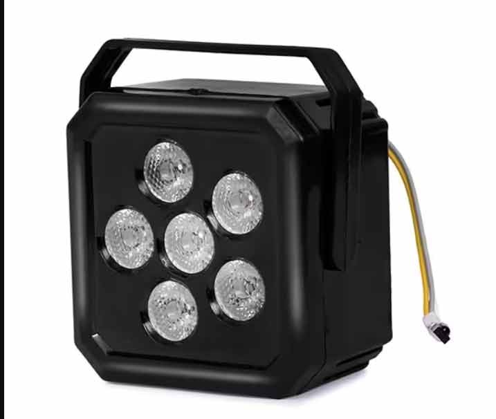 MINI DJ 6 LED 25W RGBW with 24 Key Remote Controller Color Mixing Wash Can Par Light for Disco